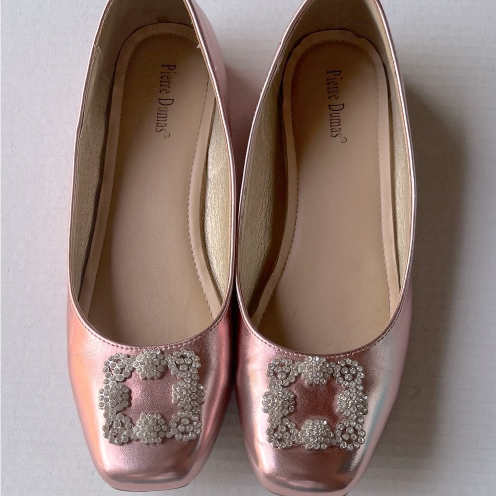 Pierre Dumas Pink Embellished Women's Shoes